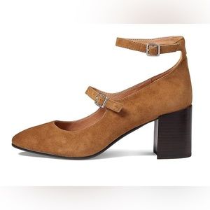 Madewell The Maddie Heeled Mary Jane in Suede- Size 8